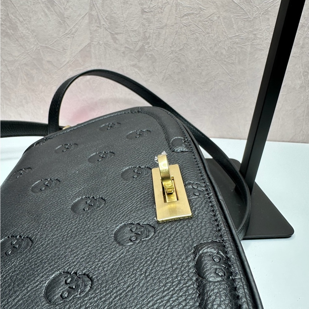 Betsey Johnson XOMarci Skull Embossed Crossbody Bag - Black - Picture 13 of 16